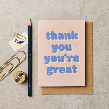 Katie Leamon | Tarjeta de Agradecimiento Thank You You're Great
