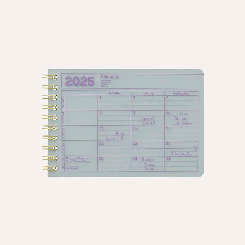 Mark's | 2026 mini mint calendar notebook