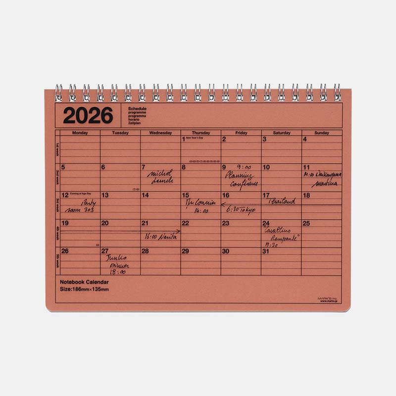 Mark's | Cuaderno Calendario 2026 S Orange