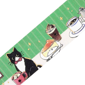 BGM | Foil Cafe Kuroneko Washi Tape Cafe Table