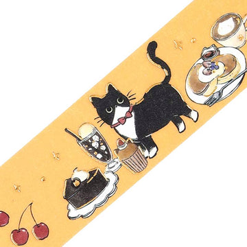 BGM | Foil Cafe Kuroneko Washi Tape Sweet Time