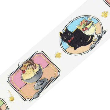 BGM | Foil Cafe Kuroneko Washi Tape Today's Menu