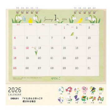Midori | Calendario de Sobremesa 2026 M Bird