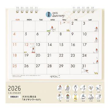 Midori | Calendario de Sobremesa 2026 M Ojisan