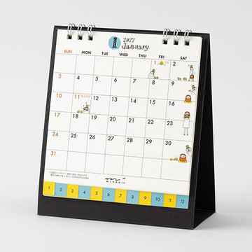 Midori | Calendario de Sobremesa 2027 S Ojisan