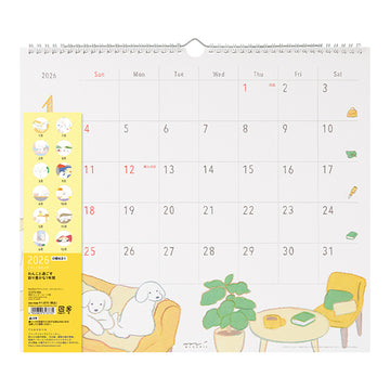 Midori | Calendario de Pared L 2026 Dog