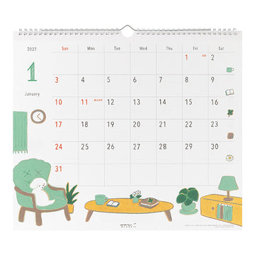 Midori | Calendario de Pared L 2027 Dog