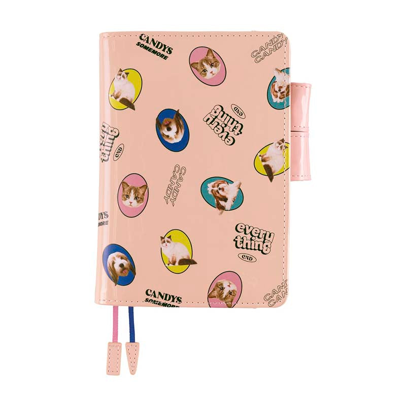 Hobonichi | Agenda Hobonichi Techo A6 Candy Stripper: Random Dog & Cat (Pink) 2026