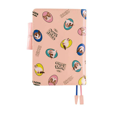 Hobonichi | Agenda Hobonichi Techo A6 Candy Stripper: Random Dog & Cat (Pink) 2026
