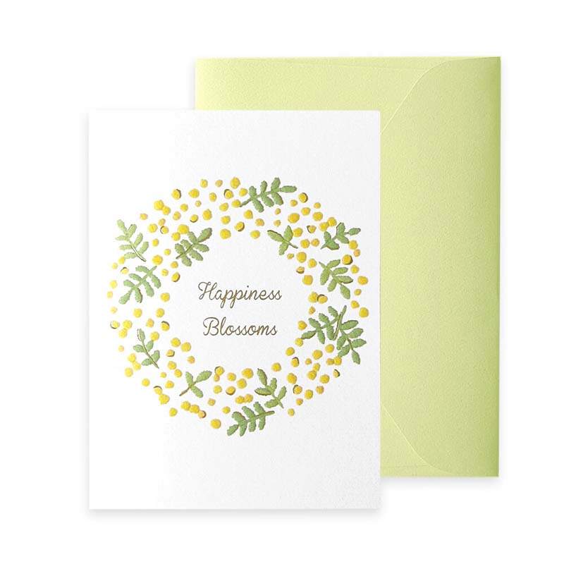 RyuRyu | Tarjeta de Felicitación Embroidery Mimosa