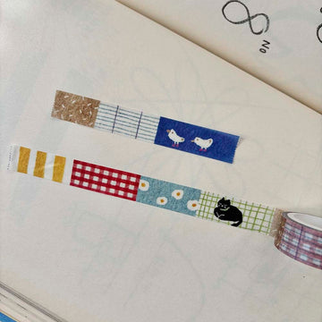 Pion | Cat On The Rug B Black Cat Washi Tape