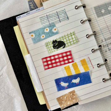 Pion | Cat On The Rug B Black Cat Washi Tape