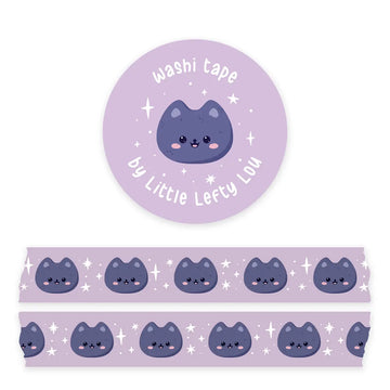 Little Lefty Lou | Cats Purple Washi Tape