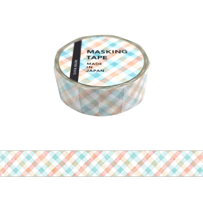 Mind Wave | Pattern Check Pastel Washi Tape