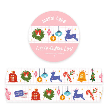 Little Lefty Lou | Christmas Icons Grid Washi Tape