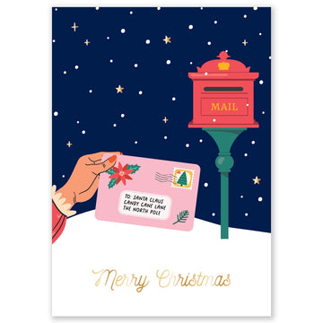 Little Lefty Lou | Postcard with Envelope Christmas Mail For Santa