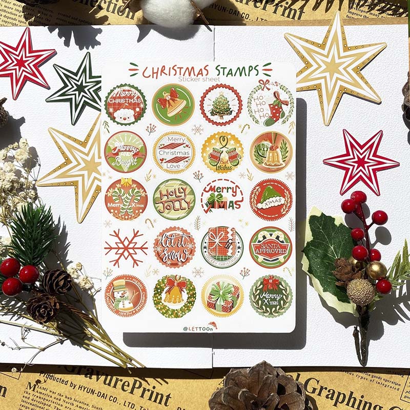 LETTOOn | Pegatinas Christmas Stamps