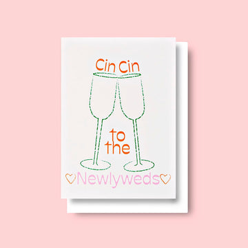 Good Thanks Paper | Tarjeta de Felicitación Cin Cin To the Newlyweds Wedding
