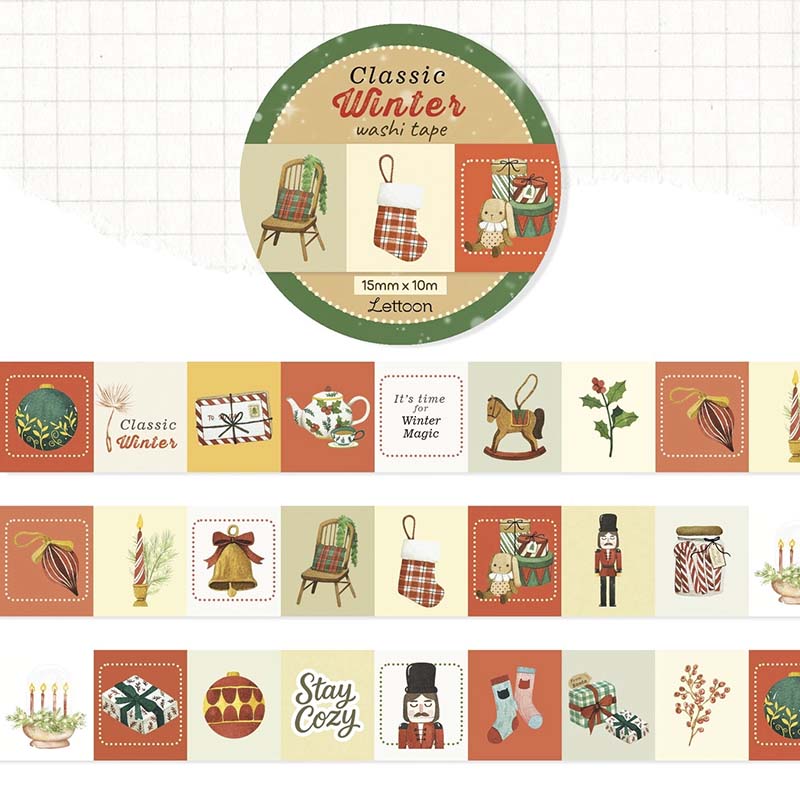 LETTOOn | Classic Winter Washi Tape
