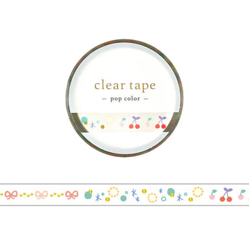 Mind Wave | Pop Color Decoration Slim Clear Tape