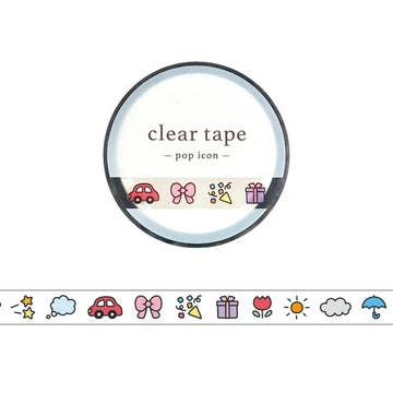 Mind Wave | Pop Icon Pictogram Slim Clear Tape