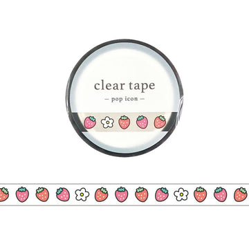 Mind Wave | Pop Icon Strawberry Slim Clear Tape