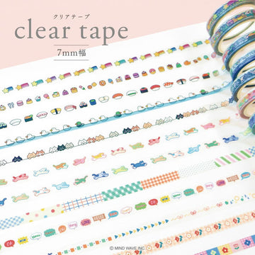 Mind Wave | Pop Color Speech Bubble Slim Clear Tape