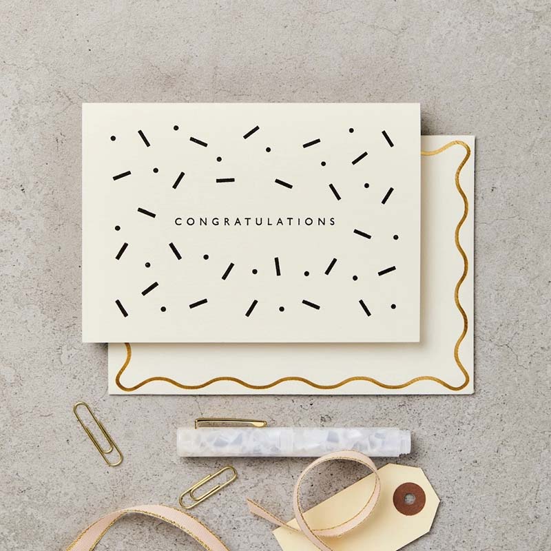 Katie Leamon | Tarjeta de Felicitación Congratulations Confetti