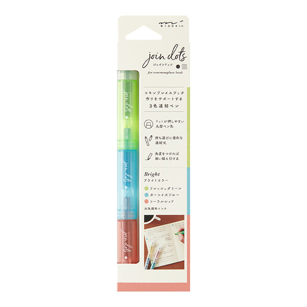 Midori | Rotulador Multicolor Connecting Pen Join Dots Bright