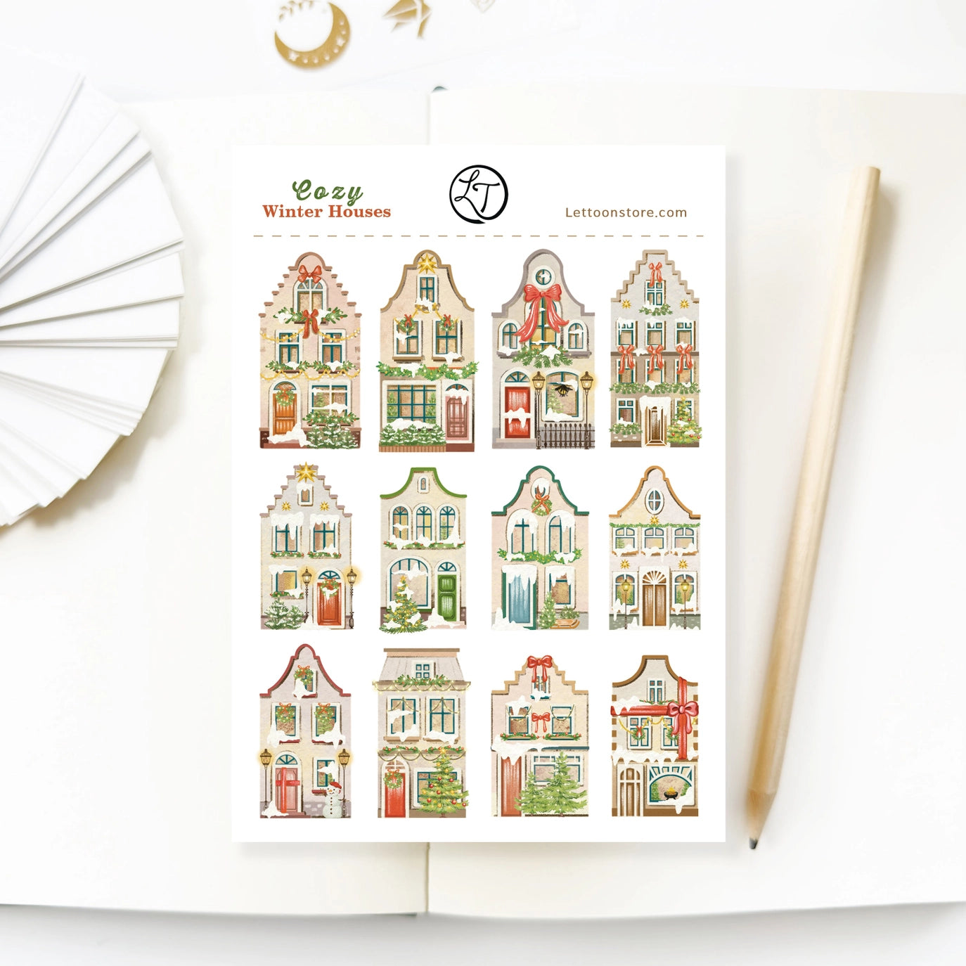 LETTOOn | Pegatinas Cozy Winter Houses