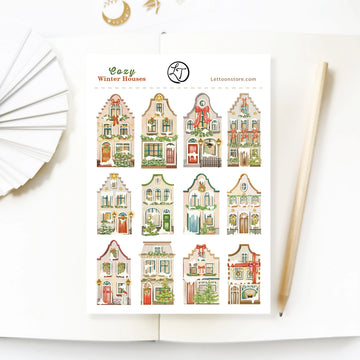 LETTOOn | Pegatinas Cozy Winter Houses