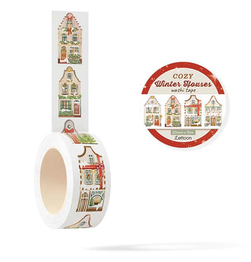 LETTOOn | Cozy Winter Houses Washi Tape