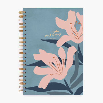 Charuca | Cuaderno A4 Blue Bloom (Puntos)