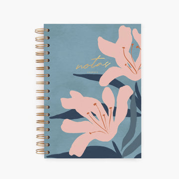 Charuca | Cuaderno A5 Blue Bloom (Puntos)