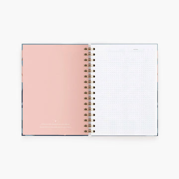 Charuca | Cuaderno A5 Blue Bloom (Puntos)