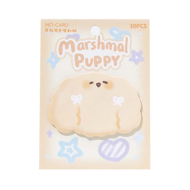 Mo Card | Notas Adhesivas Cute Pet Photo Booth Marshmal Puppy