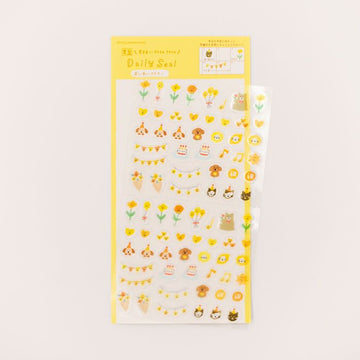 Furukawashiko | Pegatinas Daily Seal Congratulatory Yellow