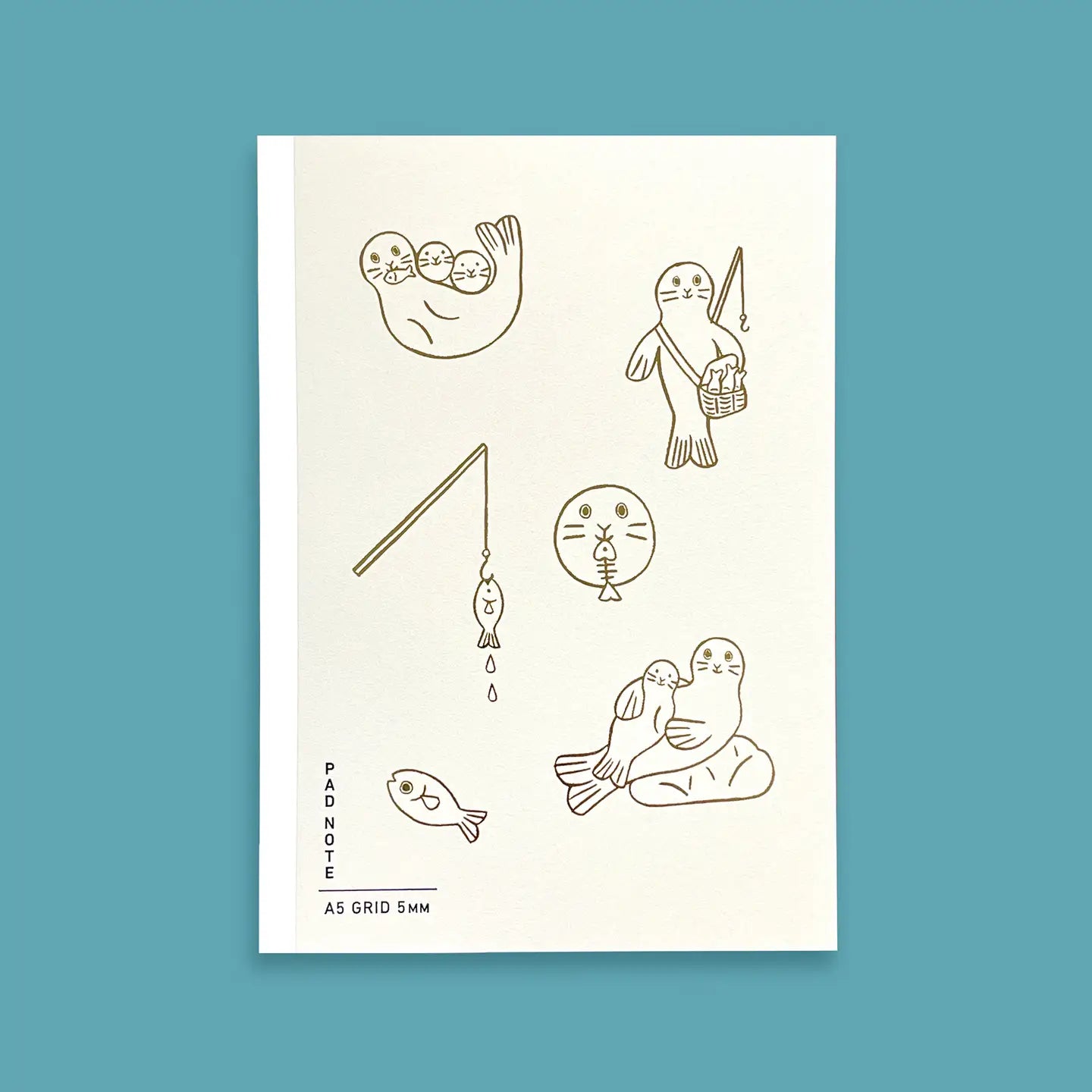 Sikigu | Cuaderno Bloc Dejima A5 Amélie Fontaine White (Cuadros)