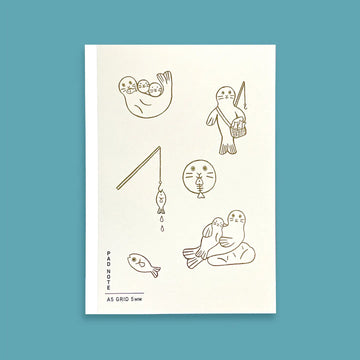 Sikigu | Cuaderno Bloc Dejima A5 Amélie Fontaine White (Cuadros)