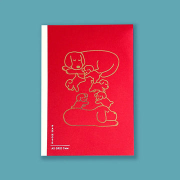 Sikigu | Cuaderno Bloc Dejima A5 Peko Asano Red (Cuadros)