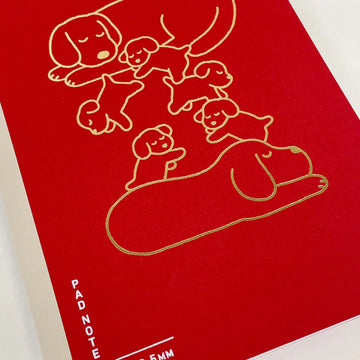 Sikigu | Cuaderno Bloc Dejima A5 Peko Asano Red (Cuadros)
