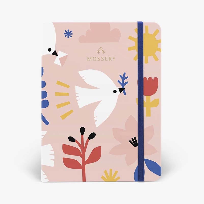 Mossery | Cuaderno Threadbound A5 Delivery Doves (Puntos)