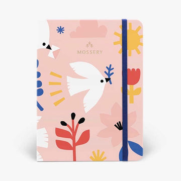 Mossery | Cuaderno Threadbound A5 Delivery Doves (Puntos)