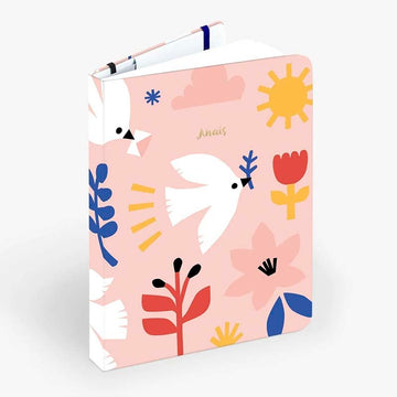 Mossery | Cuaderno Threadbound A5 Delivery Doves (Puntos)