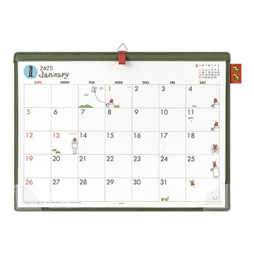 Midori | Calendario de Escritorio A4 2025 Ojisan