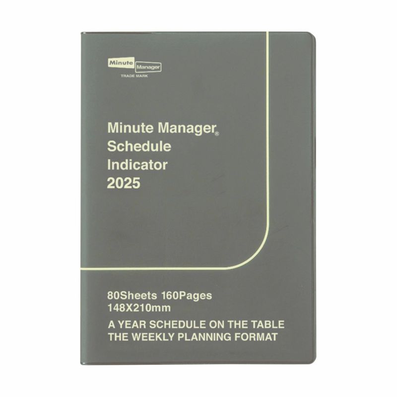 Hightide | Agenda Minute Manager A5 LEFT 2025 Gray (Semanal)