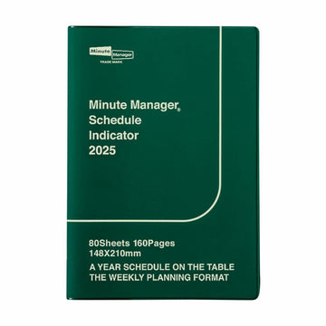 Hightide | Agenda Minute Manager A5 LEFT 2025 Green (Semanal)