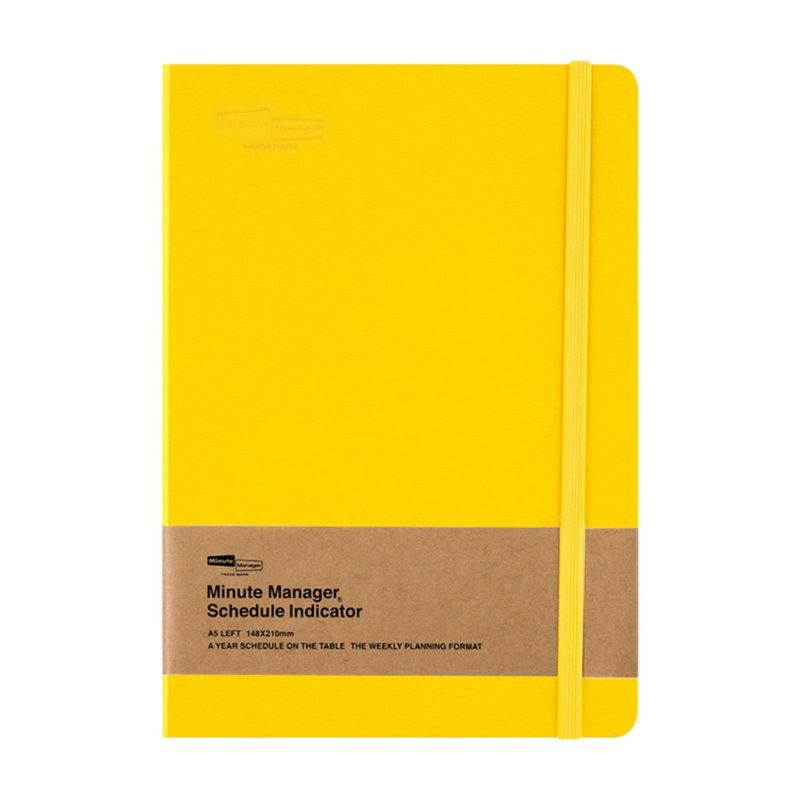 Hightide | Agenda Minute Manager EX A5 LEFT 2025 Yellow (Semanal)