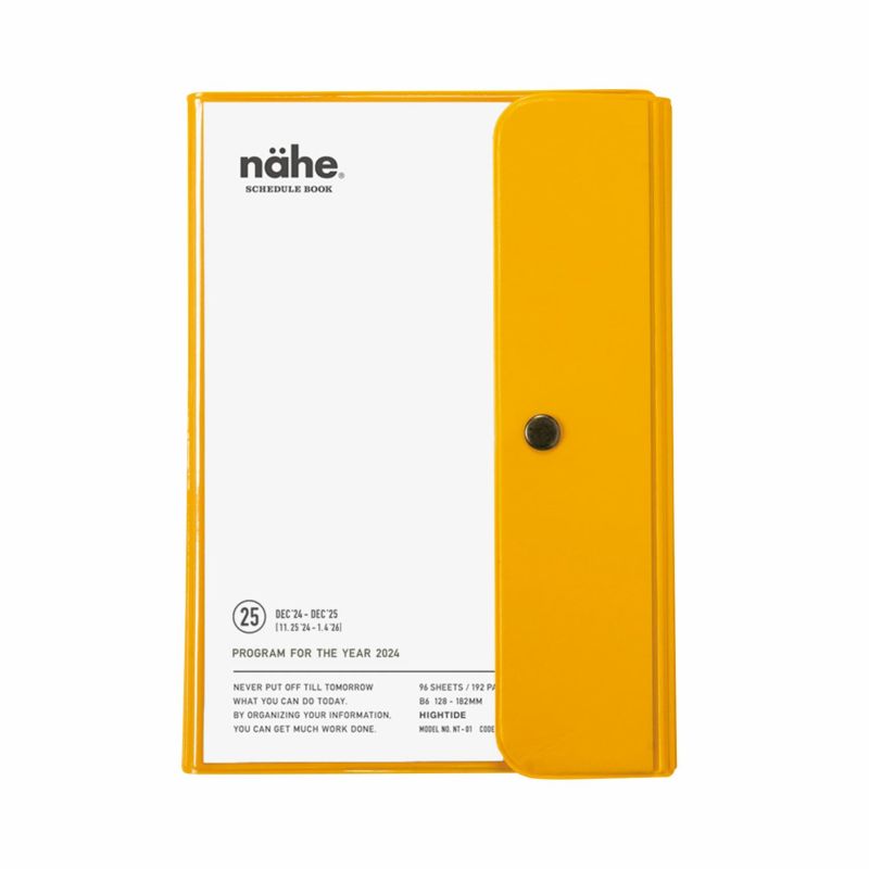 Hightide | Agenda Nahe B6 Free 2025 Yellow (Semanal)