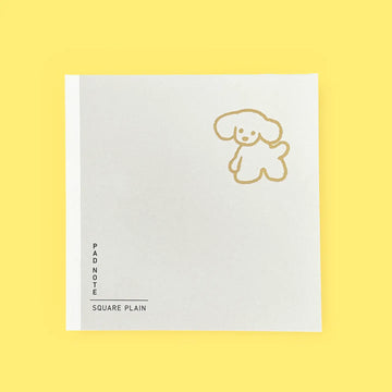 Sikigu | Cuaderno Bloc Dog Square Natsumi Teraoka Gray (Liso)